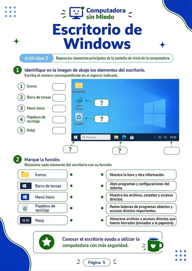 Ejercicio — Escritorio de Windows