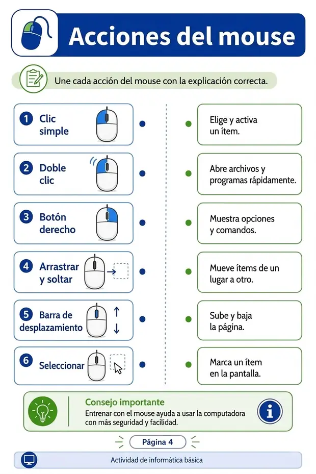 Ejercicio — Acciones del Mouse