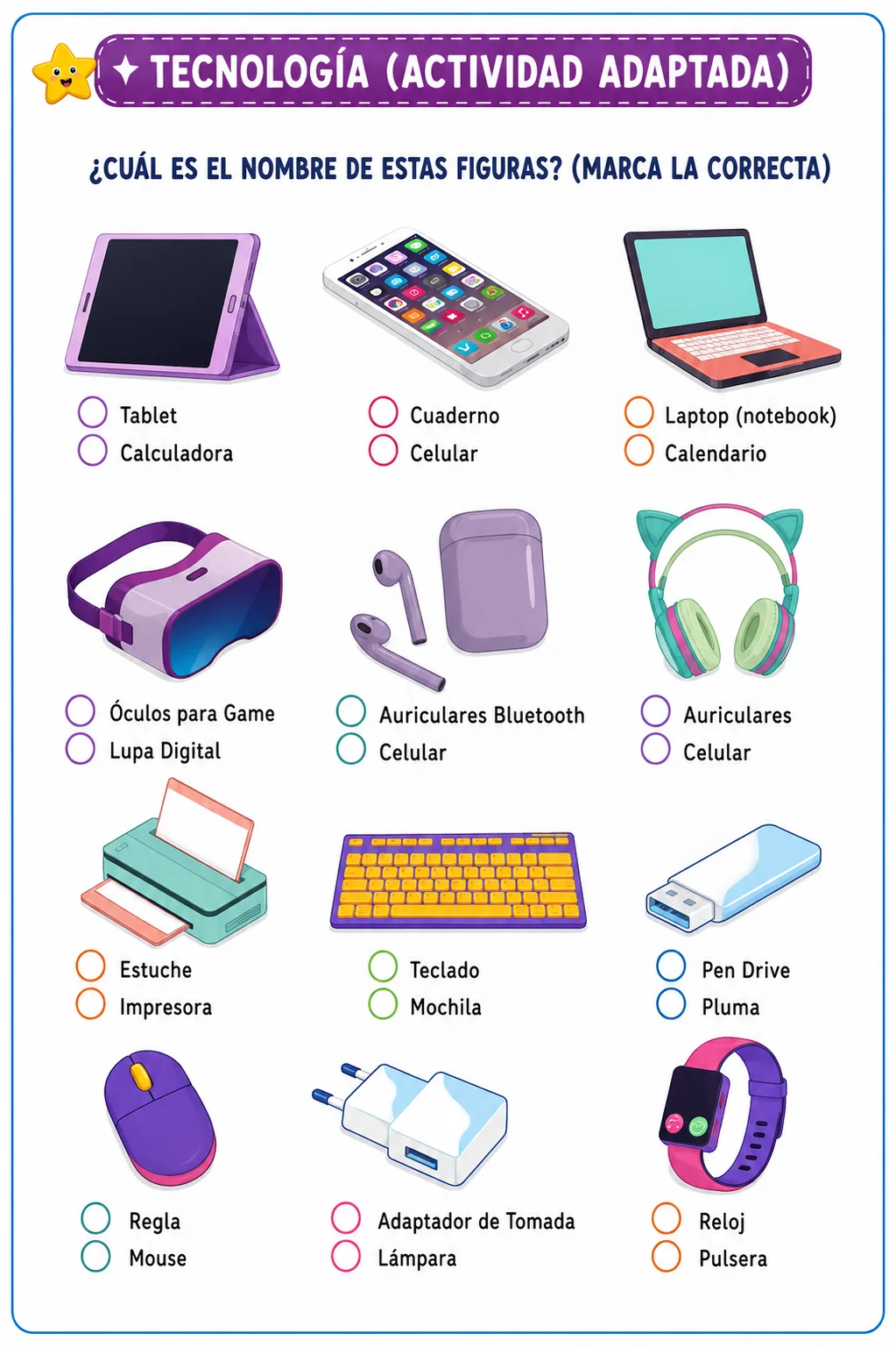 Actividad Infantil — Tecnología Adaptada